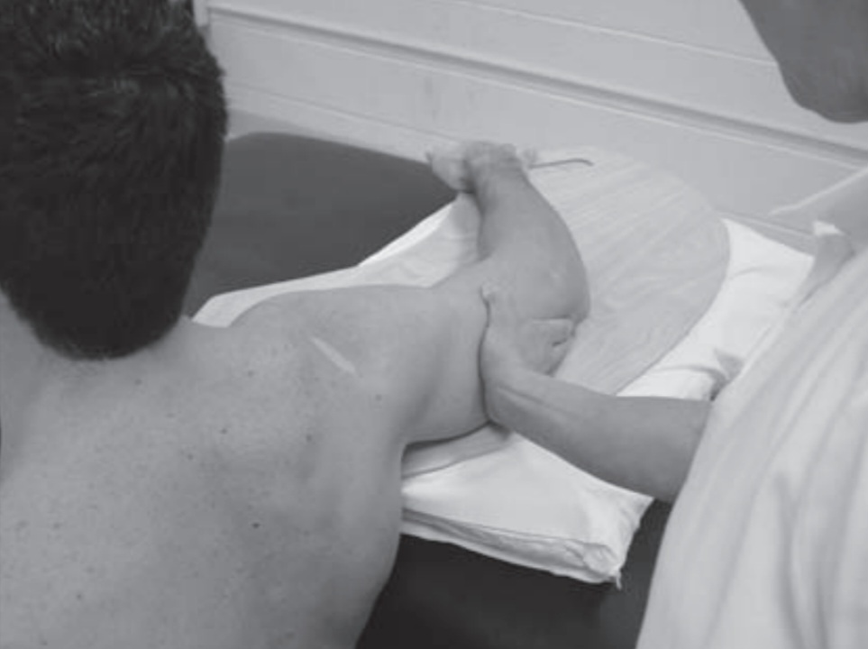 MMT of elbow extension Grades 2/5 to −2/5