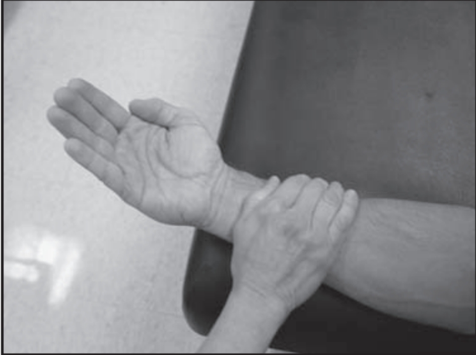 Flexion Grades 3/5 to +2/5:, MMT of wrist joint