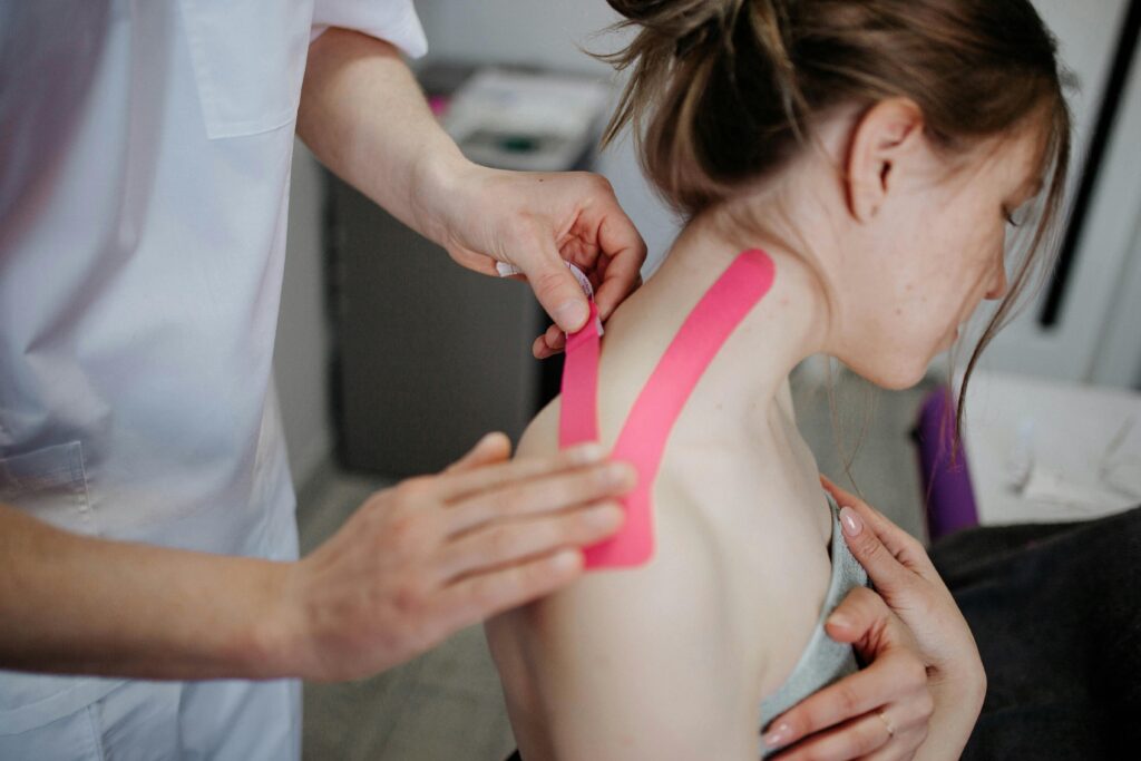 Taping for neck pain