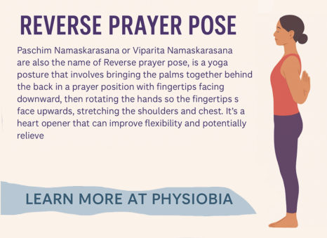Reverse prayer pose