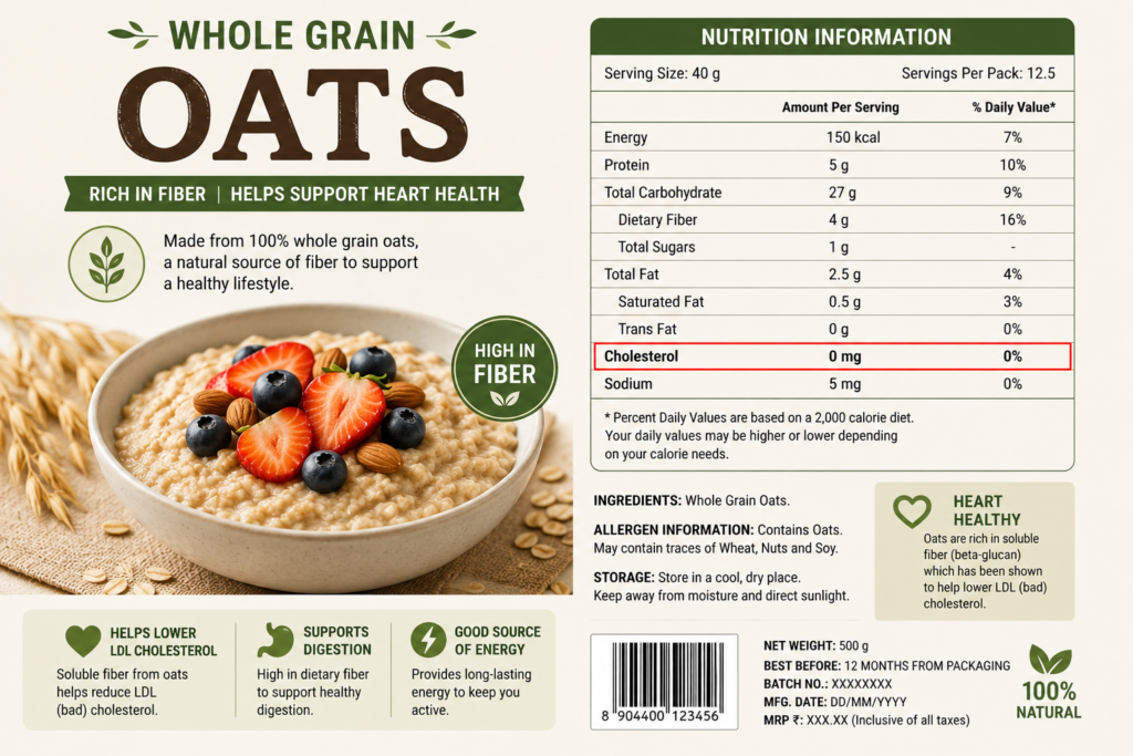Oats: A Heart-Healthy Food for a Diet to Lower LDL Cholesterol