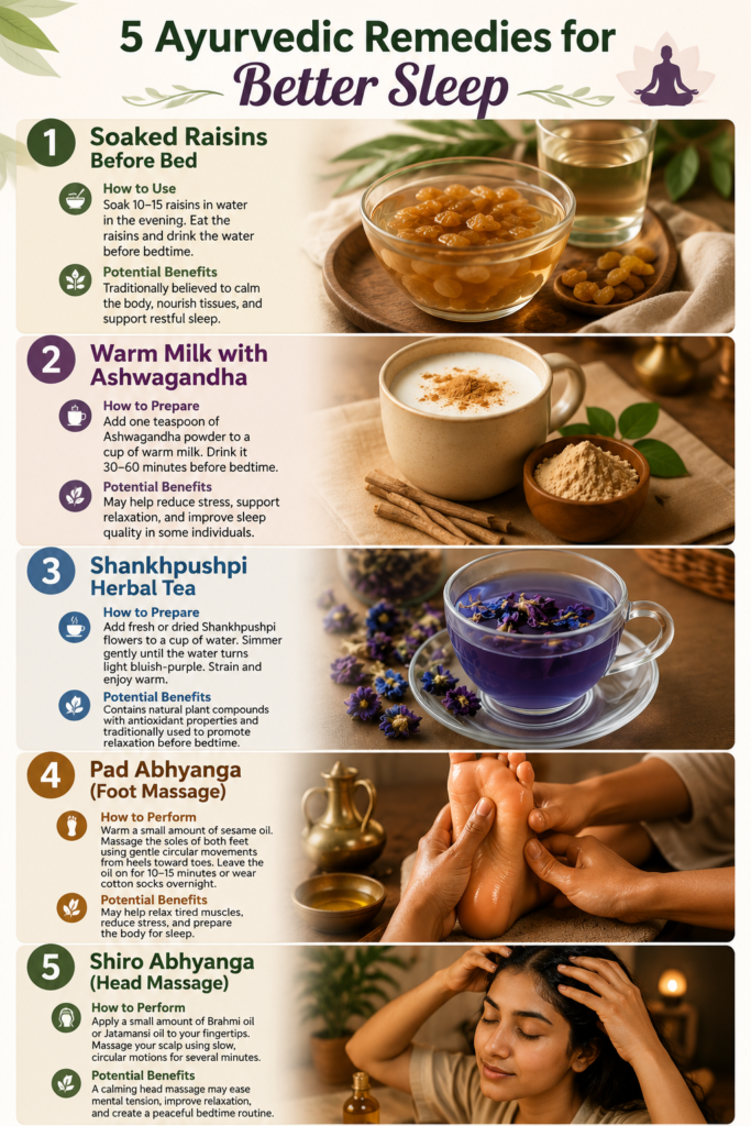 Ayurvedic Remedies for Insomnia